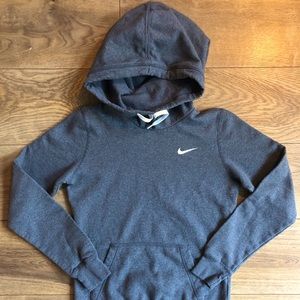 Women's Nike Fleece Funnel-Neck Hoodie XS Gray